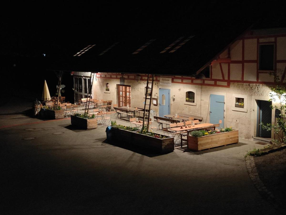 Gasthaus Holdermuehle Creglingen Exterior foto